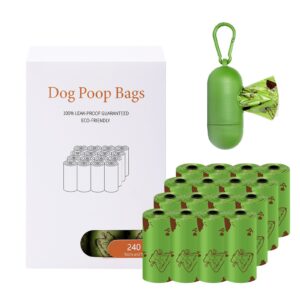 Degradable Dog Poop Bags, 16 Rolls with Dispenser